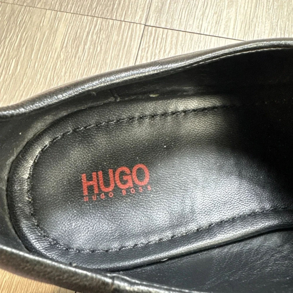 Hugo Boss Shoes Mens 9 Black Driving Loafers Slip On Dress Formal Office Wedding
